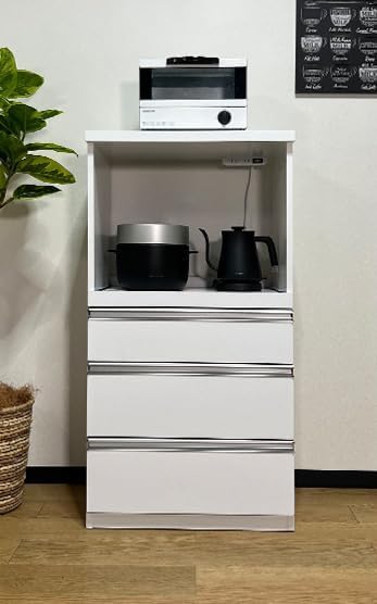 Amazon|レンジ台 60幅 2口コンセント 食器棚 一人暮らし 完成品 Amazon|レンジ台 60幅 2口コンセント 食器棚 一人暮らし 完成品